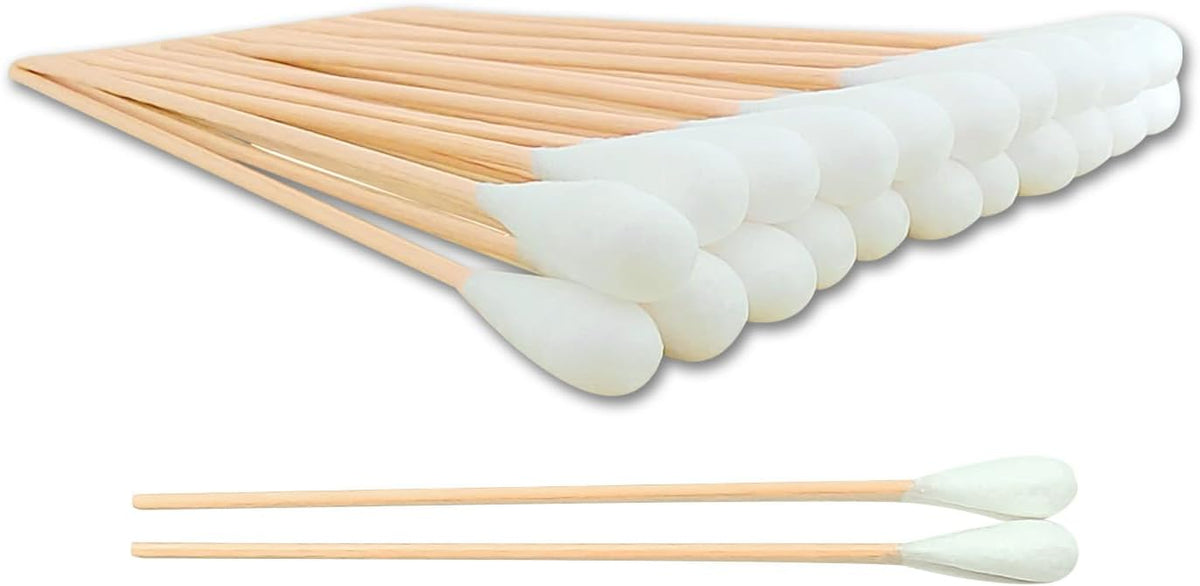 150pcs Large Cotton Swabs,6 Inch Long Large Cotton Buds with Bamboo Handle for Dogs, Specifically Designed for Dogs,Professional Big Cotton Swabs,Dogs Ears Large Cotton Swabs