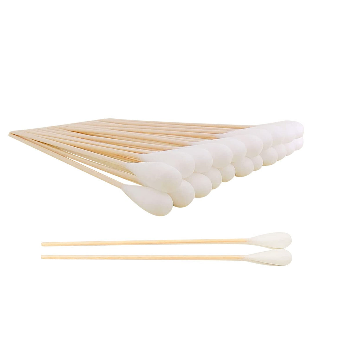 150pcs Large Cotton Swabs,6 Inch Long Large Cotton Buds with Bamboo Handle for Dogs, Specifically Designed for Dogs,Professional Big Cotton Swabs,Dogs Ears Large Cotton Swabs