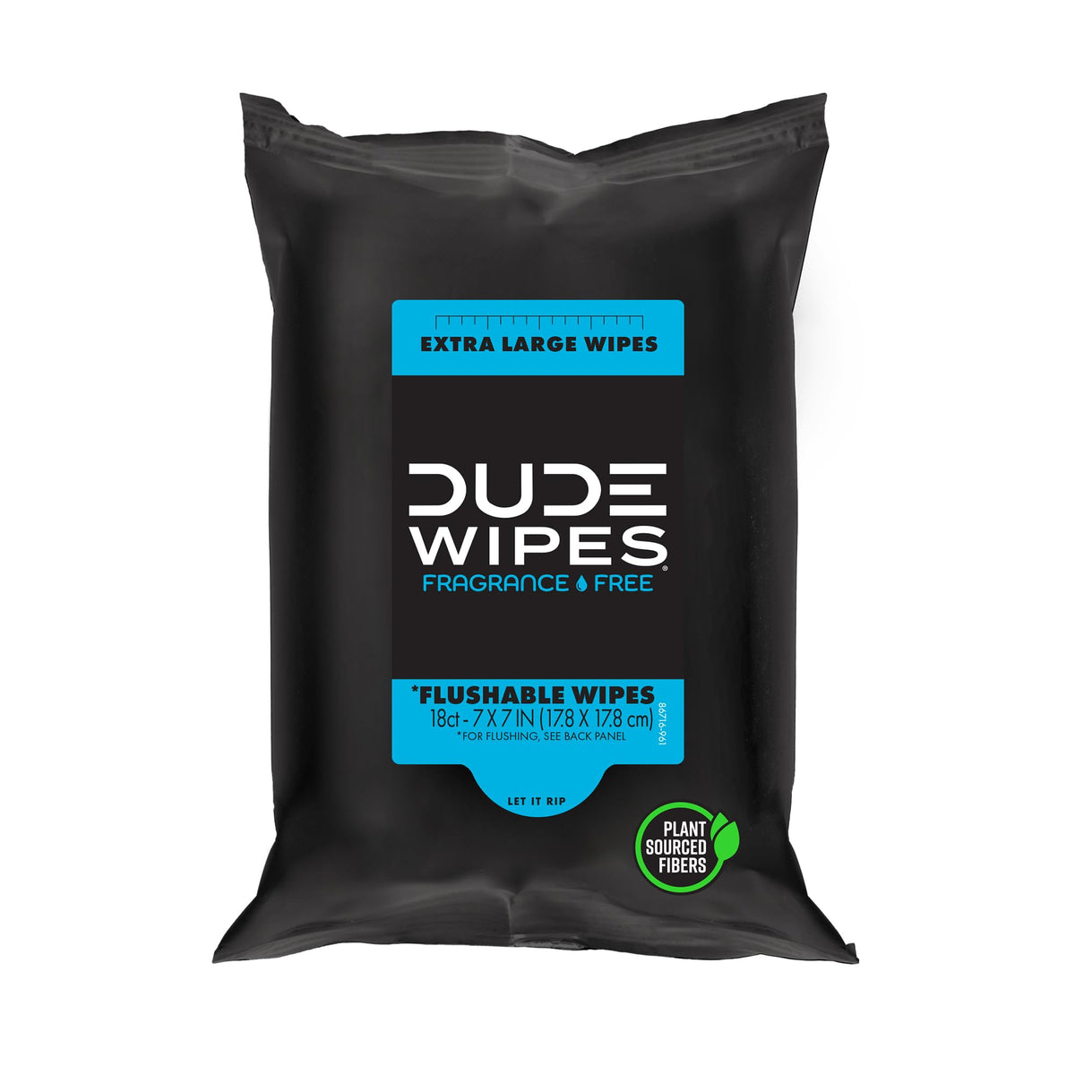 DUDE Wipes Mint Chill Adult Flushable Travel Wipes, Camping, 108 Count