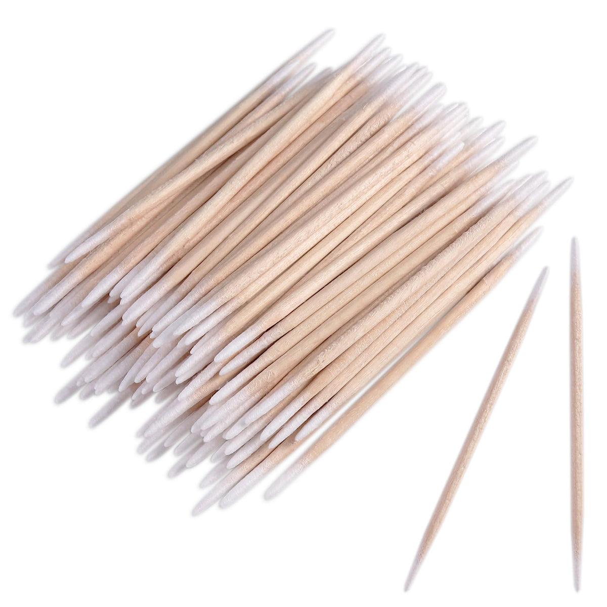 200pcs Pointed Tip Cotton Swabs with Wooden Sticks