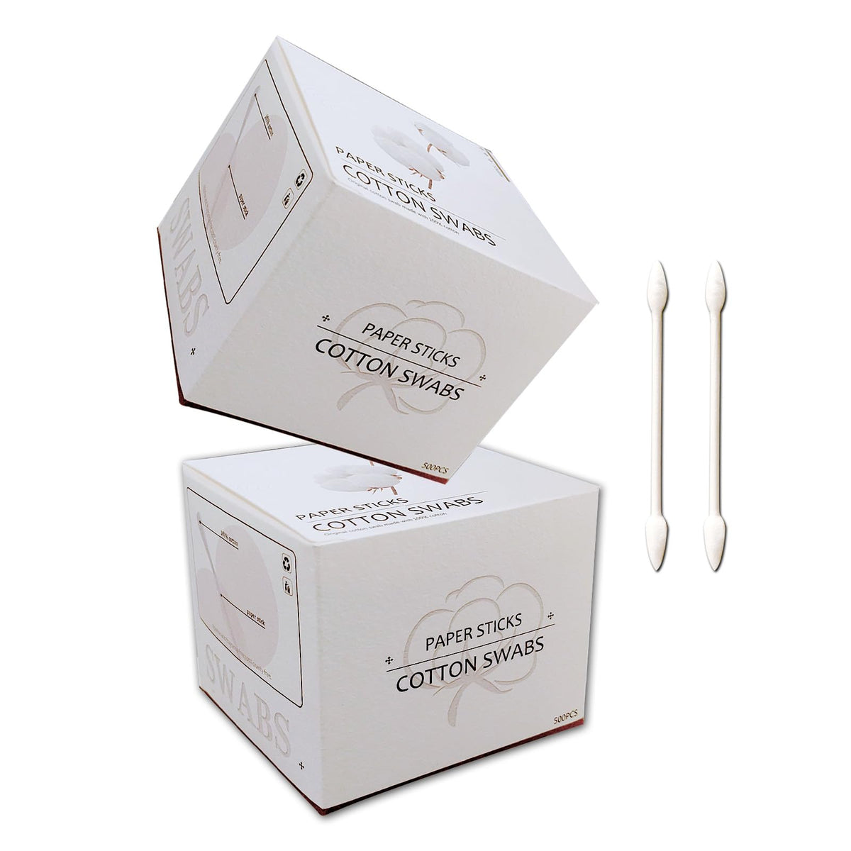 Precision Makeup Cotton Swabs, Double-Ended XL Cotton Buds with Pointed and Flat Tips,Extra Large Cotton Tips Applicator,Excellent Beauty Tools for Effective Makeup and Personal Care,375pcs