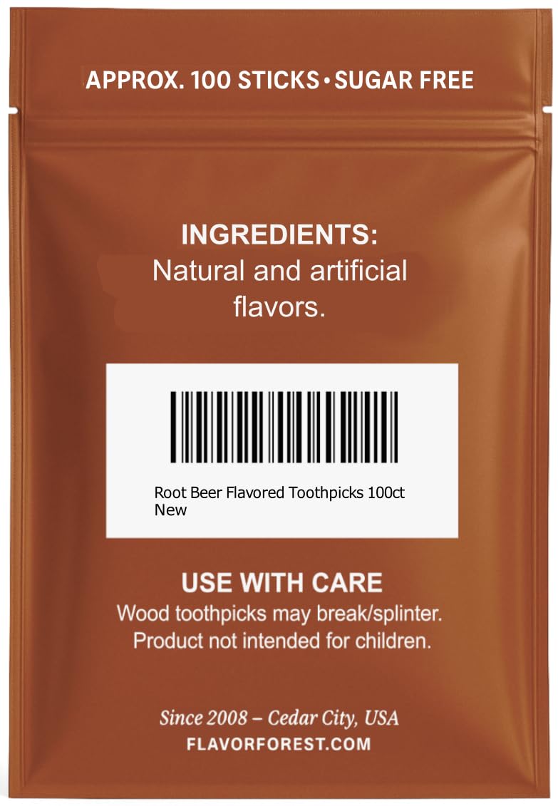 Root Beer Flavored Toothpicks 100ct