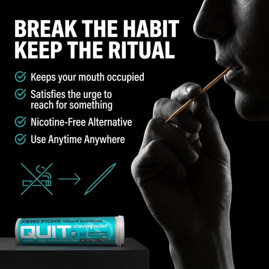 Xero Picks Infused Flavored Toothpicks to Help Quit Smoking - Nicotine Free (Variety Pack, 20 Count (Pack of 5)) Non-GMO Kosher Vegan