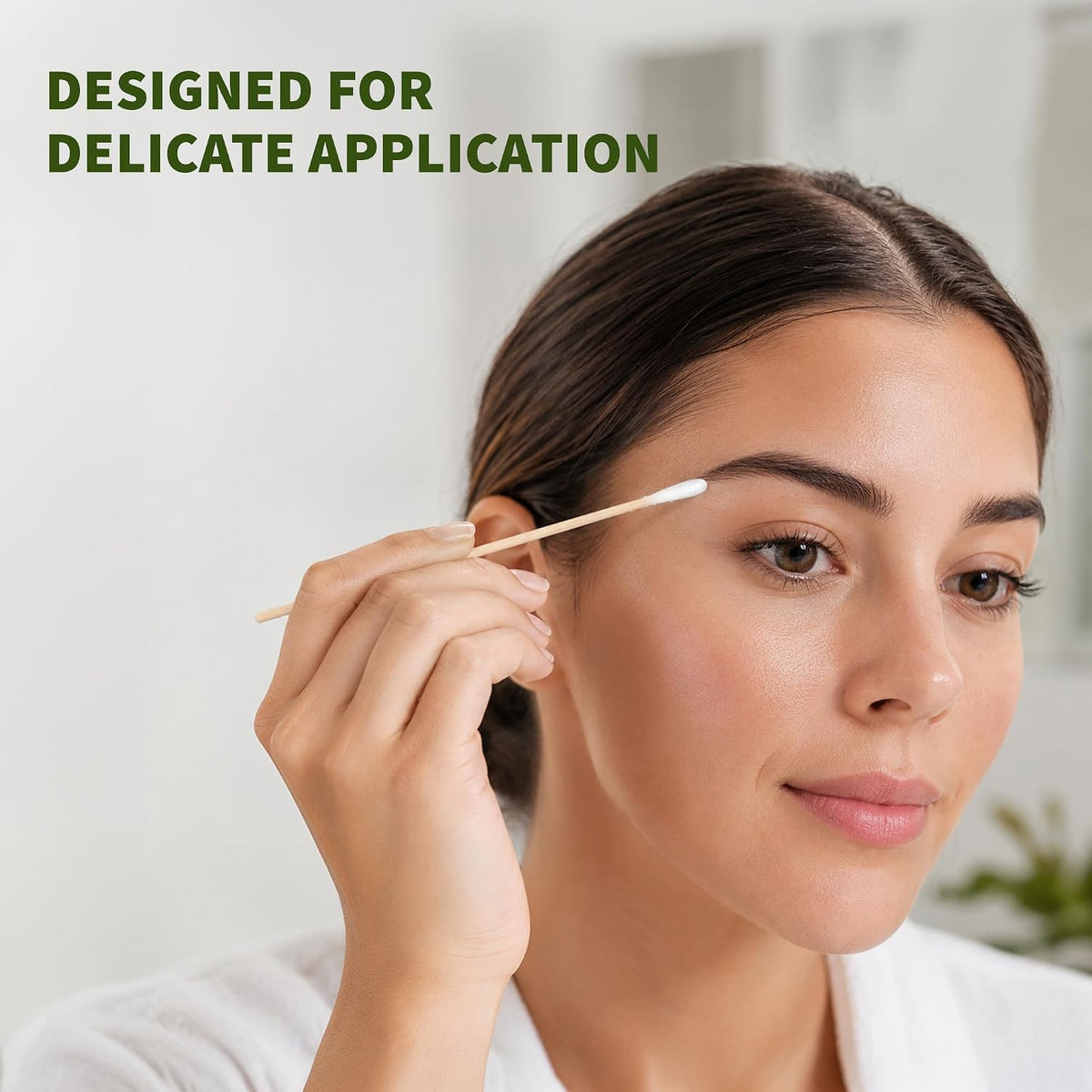 ForPro Premium Cotton-Tipped Wood Applicators, 200ct