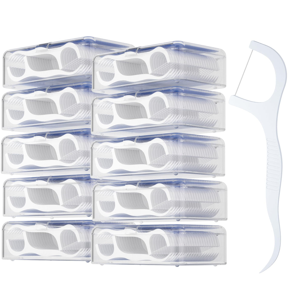 FRESHLIX Dental Floss Picks 500 Count Tooth Picks Flossers Gen 3 Toothpicks Sticks to Remove Plaque & Protect Gingivae for Adults & Kids Teeth Cleaning