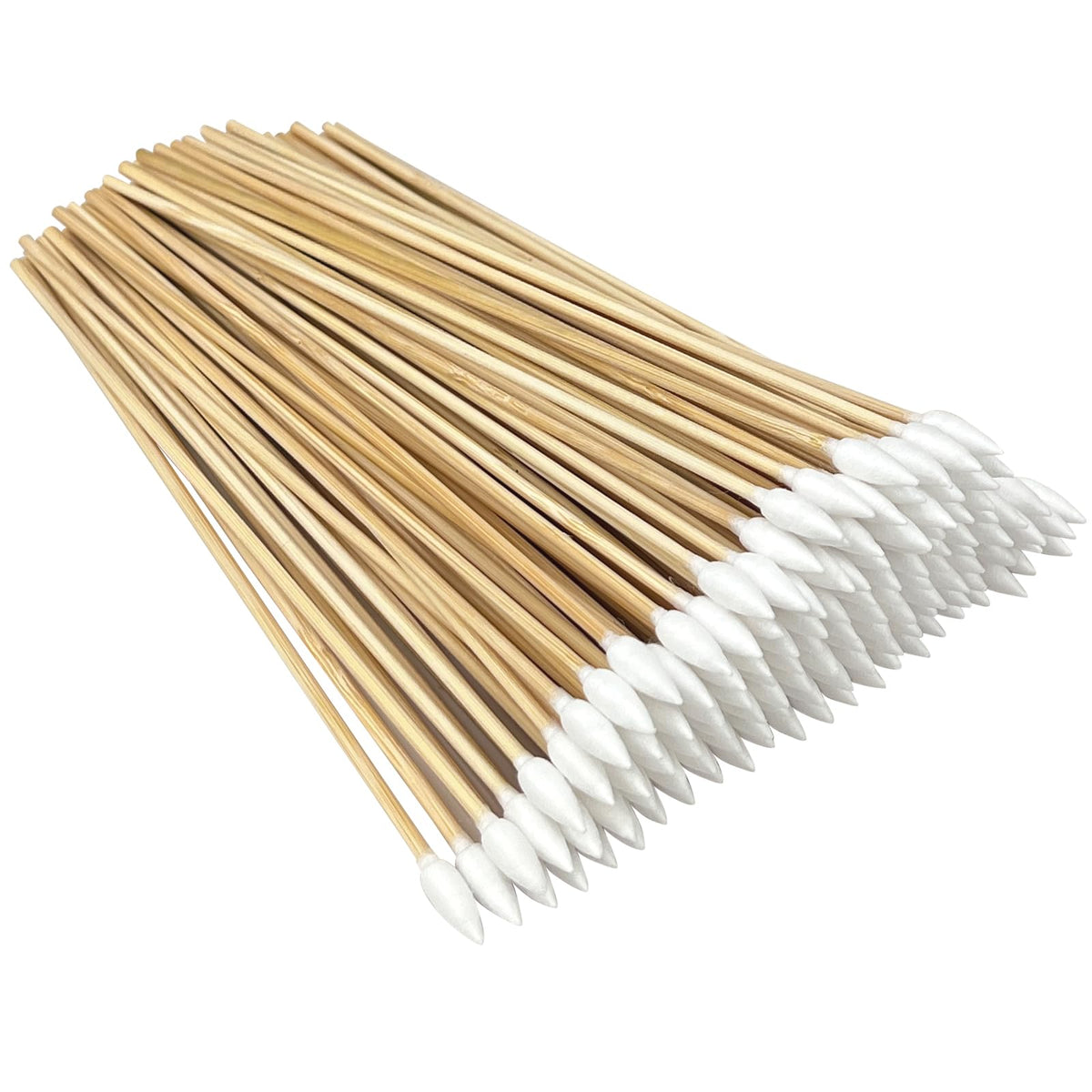 200 PCS Long Wooden Cotton Swabs, Cleaning Cotton Sticks with Wood Handle for Oil Makeup Gun Applicators, Eye Ears Eyeshadow Brush and Remover Tool, Cutips Buds for Baby and Home Accessories