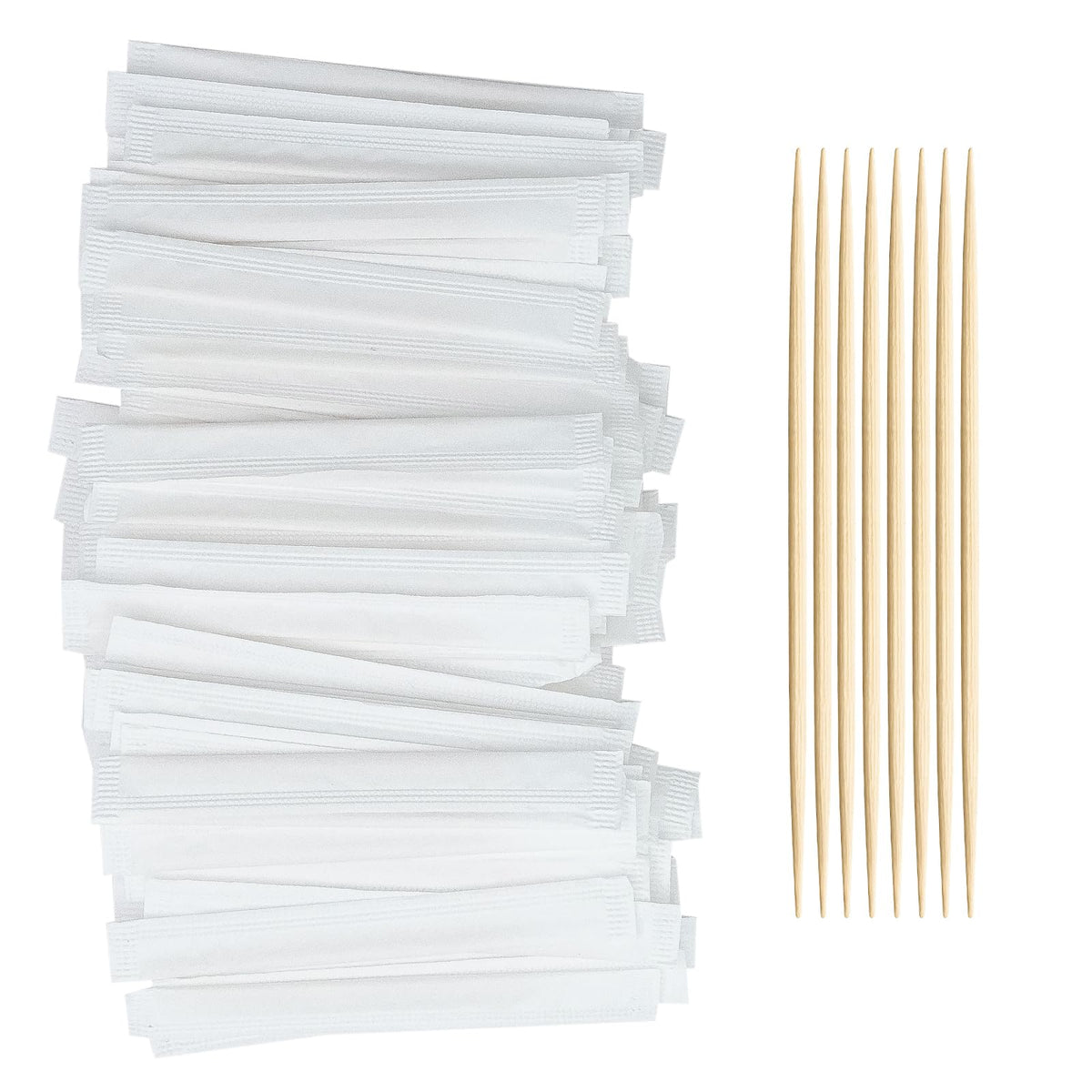 1200 Count Bamboo Toothpicks for Teeth Cleaning, Appetizer, Olive, Barbecue, Fruit, Double-Points Wooden Toothpick.