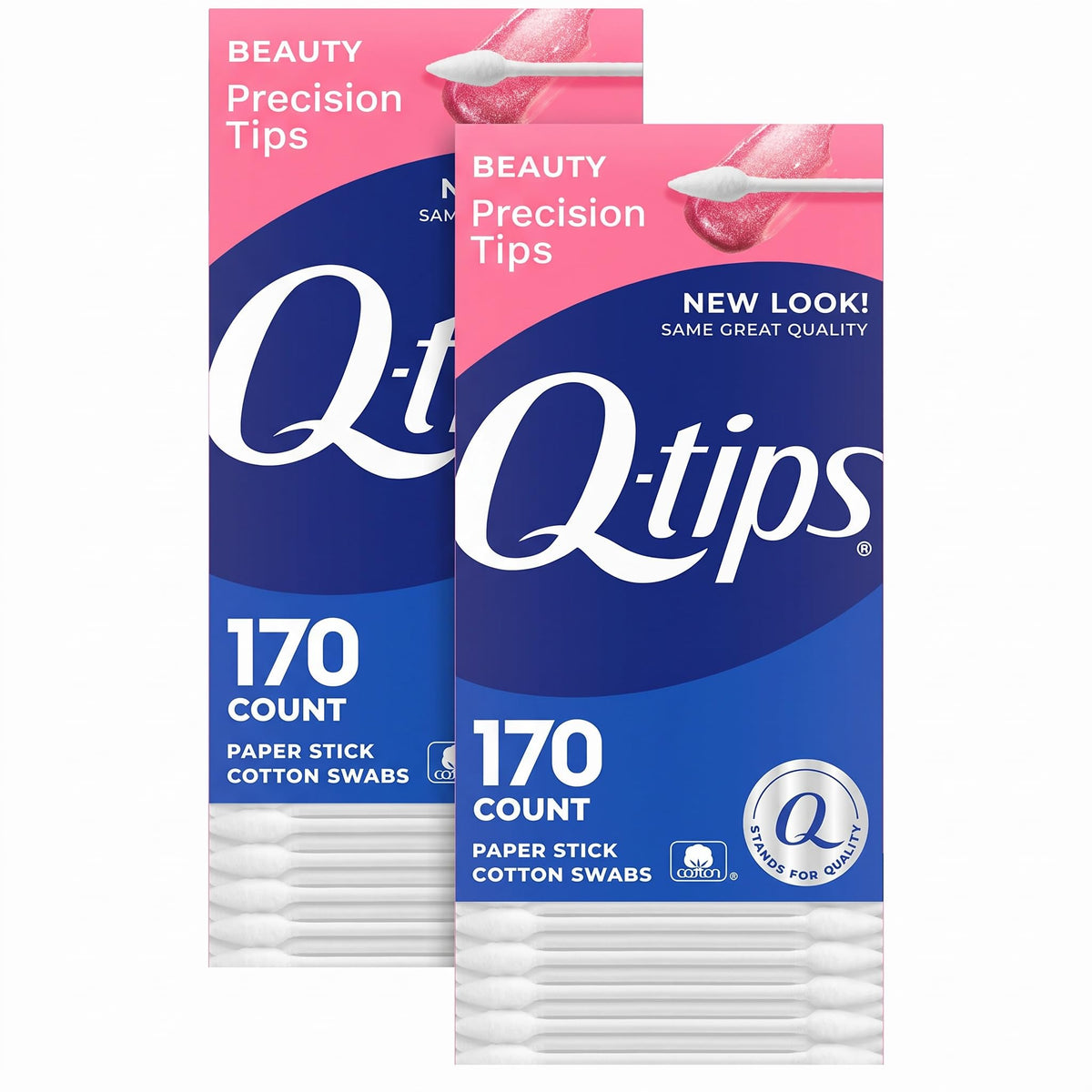 Q-Tips Cotton Swabs, Precision Tip, 170 Count
