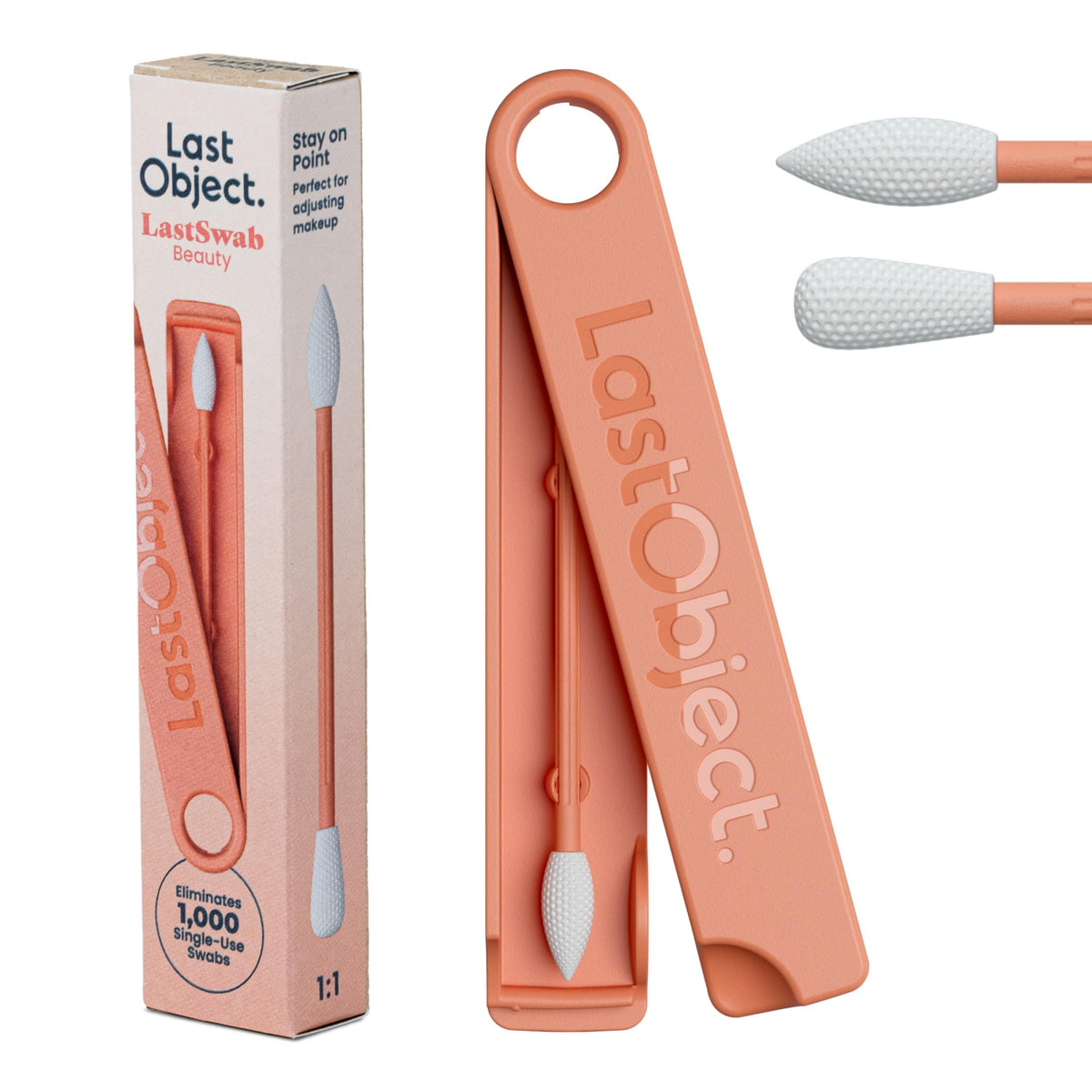 LastSwab® Reusable Cotton Swabs & Reusable Q-Tips - Washable Silicone Ear Swabs, Ear Cleaner & Wax Removal Tool - Eco-Friendly Zero Waste Single-Use Qtips Alternative - Travel Case Holder - Turquoise