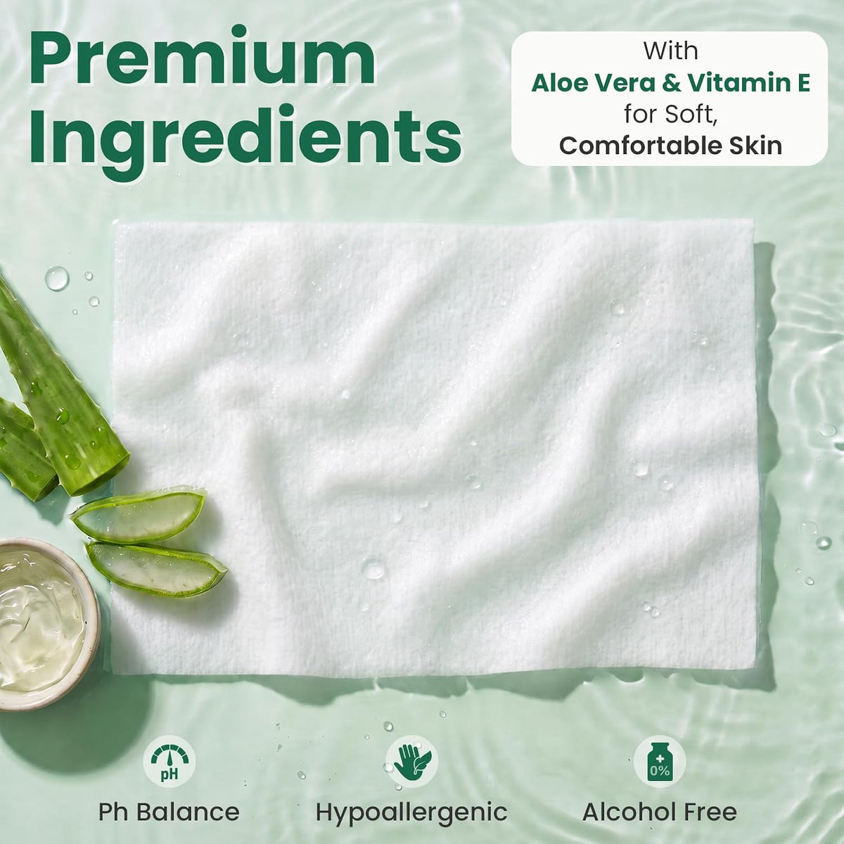 720 Count (12 Packs of 60) Wipes for Adults, 8" x 12" Extra Large Wet Wipes for Incontinence & Cleansing, Disposable Body Shower & Bath Wipes for Elderly Bathing No-Rinse - Vitamin E & Aloe