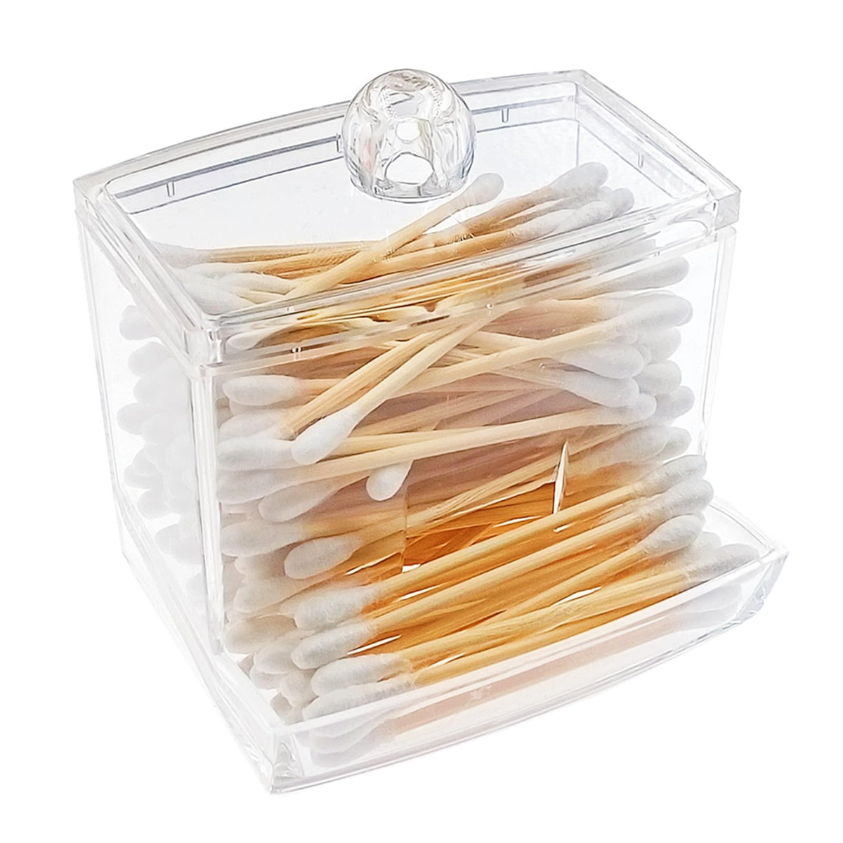 RIKWOG Cotton Swabs, 1200 Count Bamboo Sticks Cotton Swabs Cotton Buds with Wooden Handles For Ears Makeup or Nails Personal Care