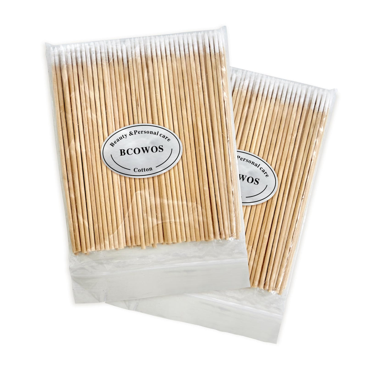 Bcowos 4" Pointed Cotton Swabs with Storage Case, Precision Tips, 800Count