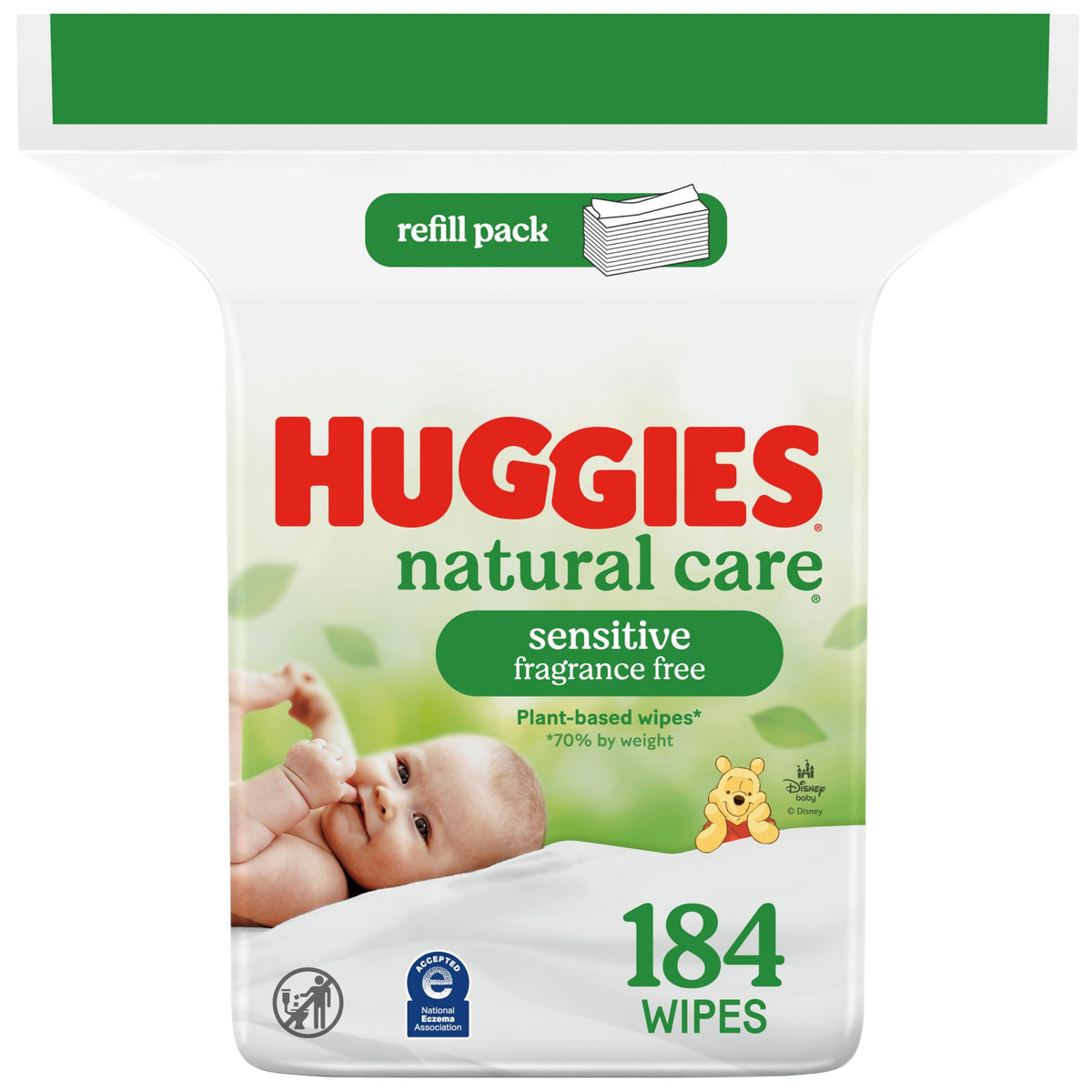 Huggies Natural Care Sensitive Baby Wipes, Unscented, 10 Packs, 560 Wipes