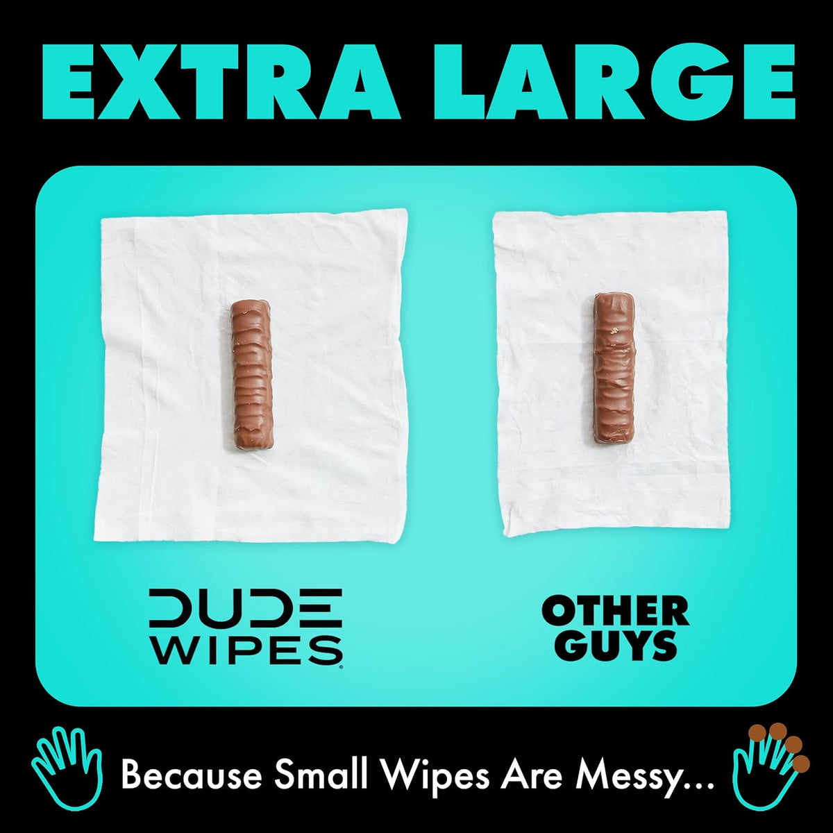 DUDE Wipes Mint Chill Adult Flushable Travel Wipes, Camping, 108 Count