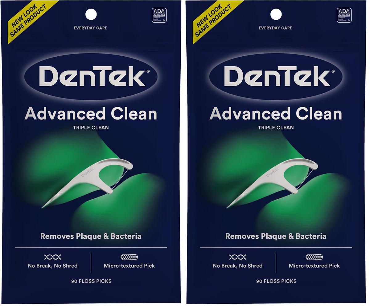 DenTek Floss Picks, Advanced Clean, Plaque Remover, 150 Count