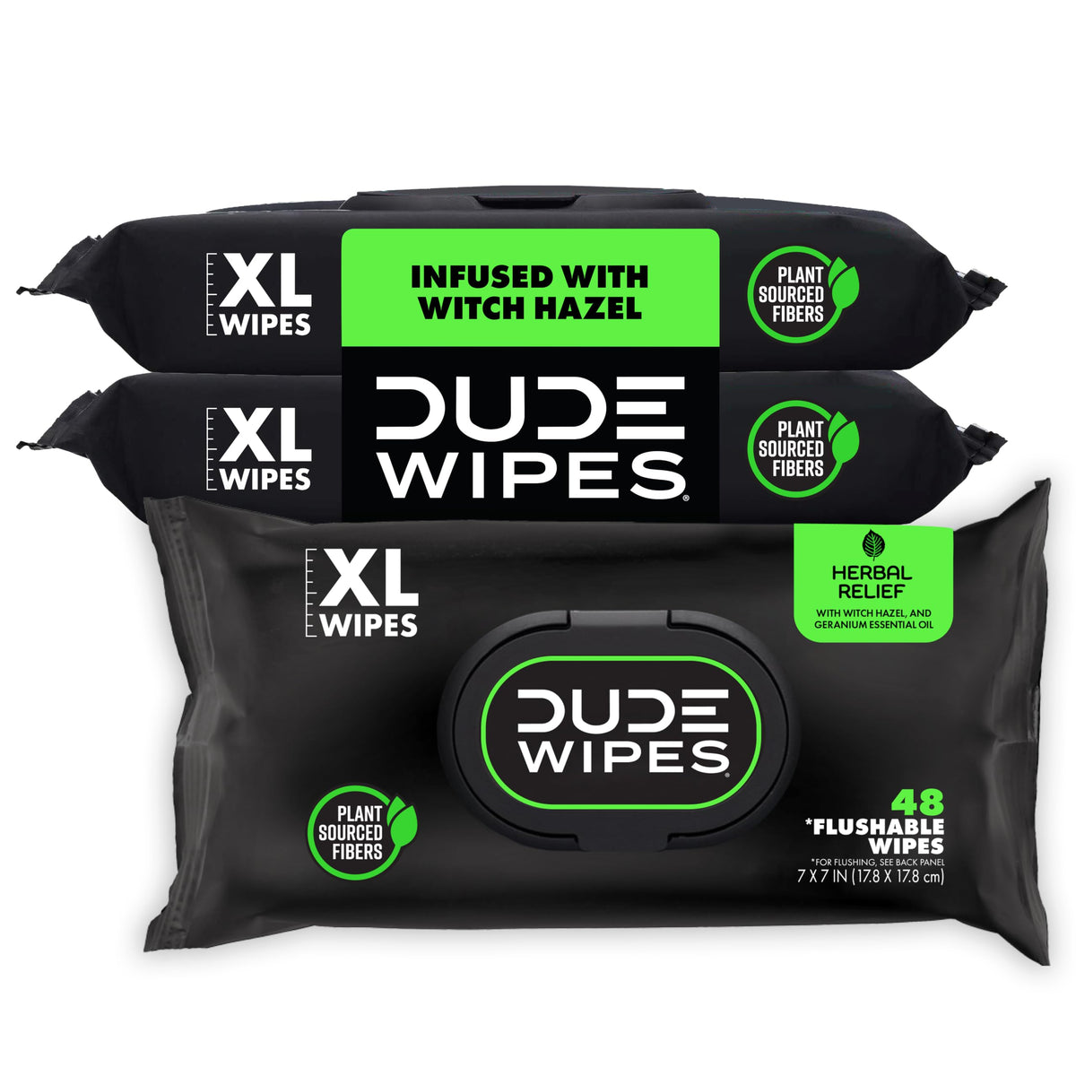 DUDE Wipes Unscented Adult Flushable Wet Wipes, Sensitive Skin, 288 Count