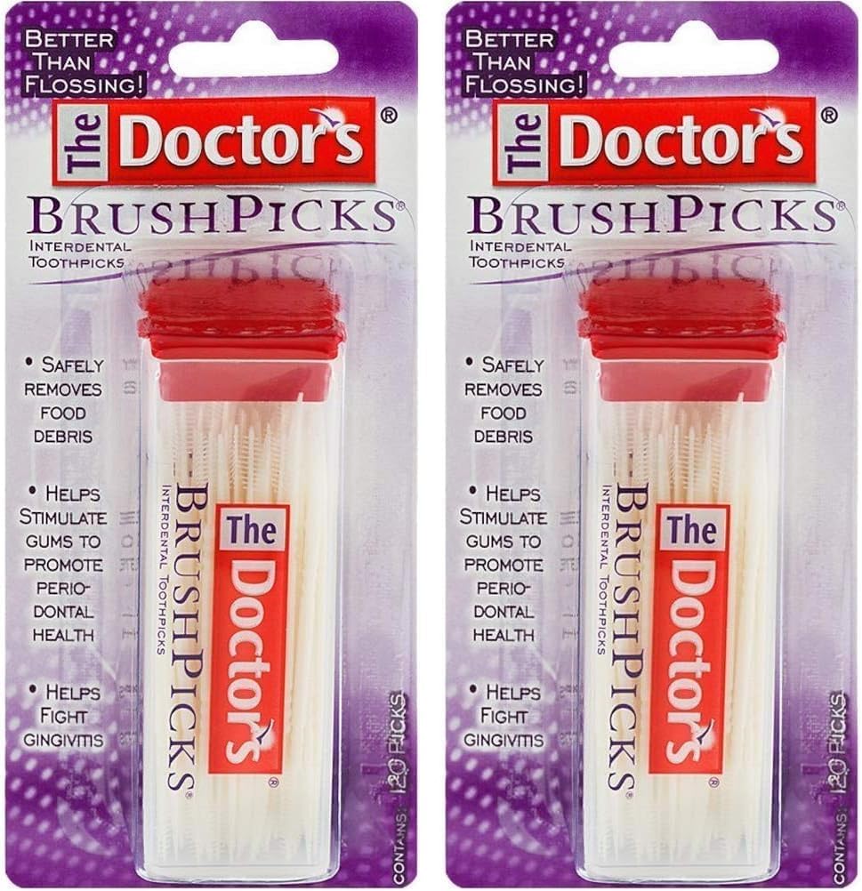 The Doctor's BrushPicks Interdental Toothpicks, 120 BrushPicks