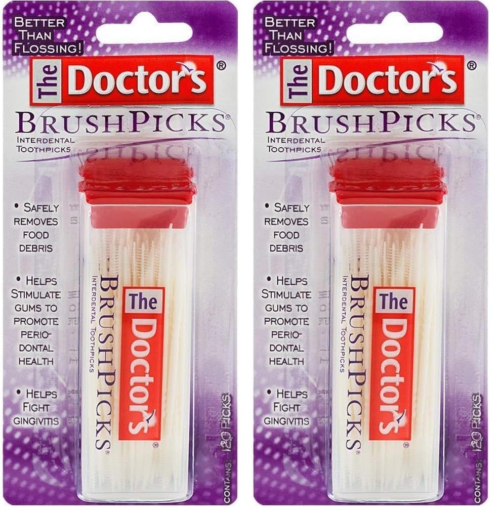The Doctor's BrushPicks Interdental Toothpicks, 120 BrushPicks