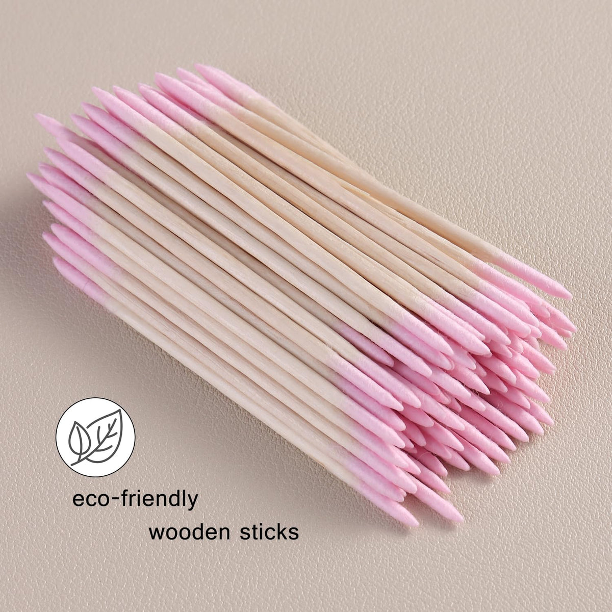 200pcs Pointed Tip Cotton Swabs with Wooden Sticks
