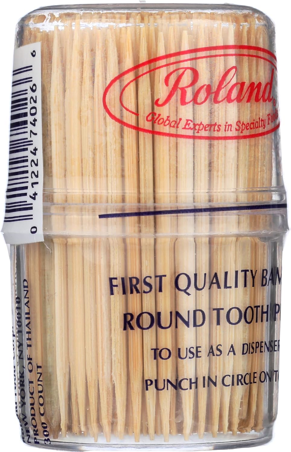 Roland Foods Bamboo Toothpicks, 300 Count, Pack of 1