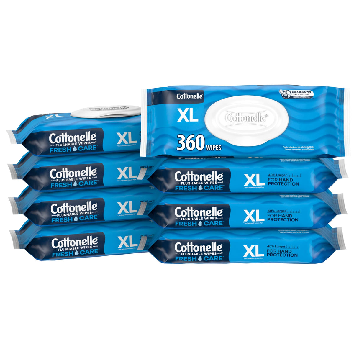 Cottonelle Fresh Feel Flushable Wipes, 16 Packs, 42 Wipes per Pack