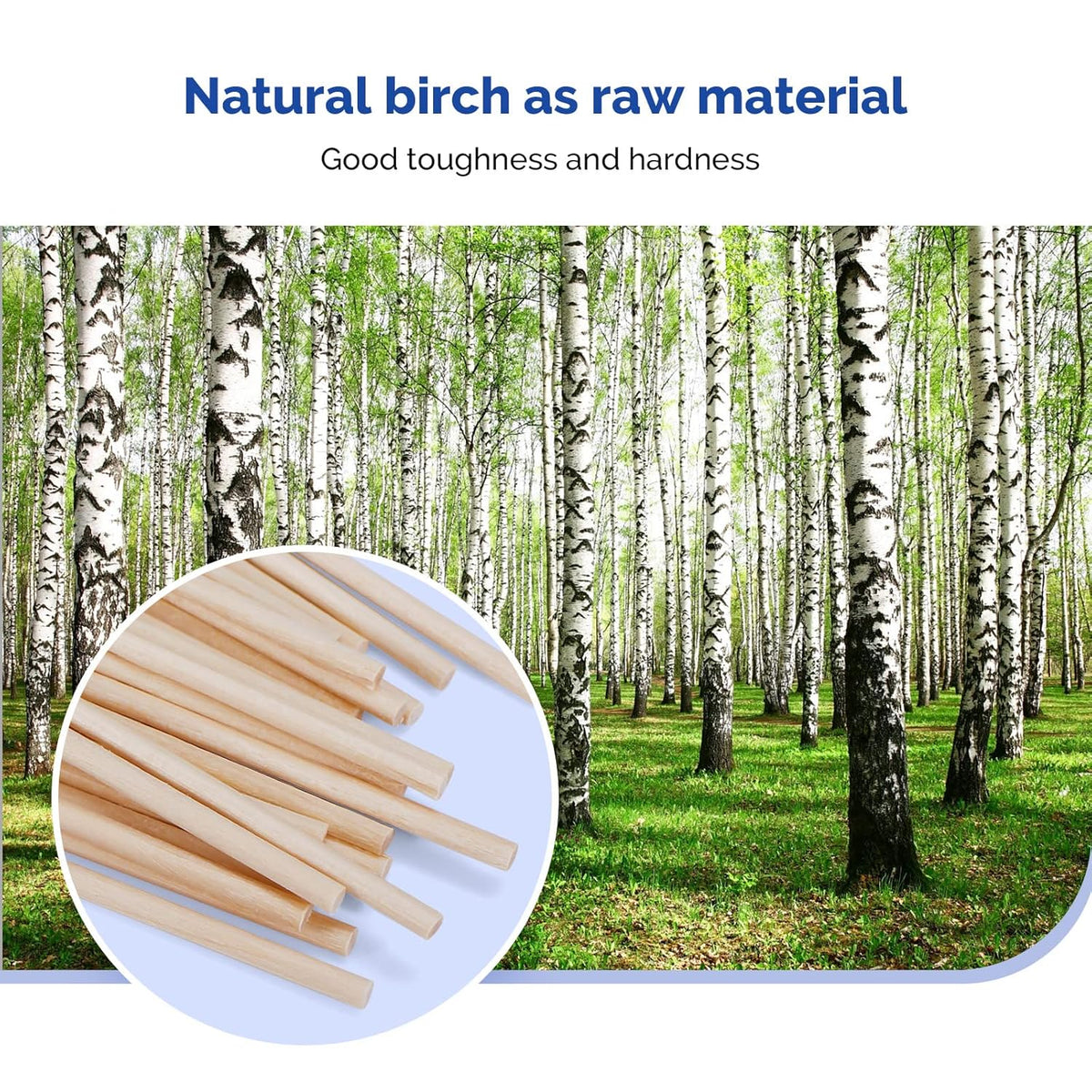 JMU Medical Cotton Swabs, Cotton Swabs with Wooden Sticks, 1000 Count