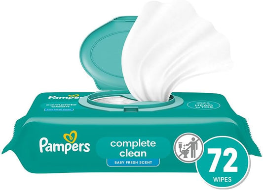 Pampers Complete Clean Baby Wipes - Fresh Scent 1X 72 Count