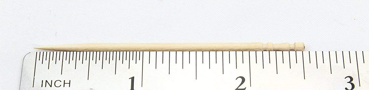1000 Wooden Toothpicks Ornate Handle in Toothpicks Holder 2 Packs of 500