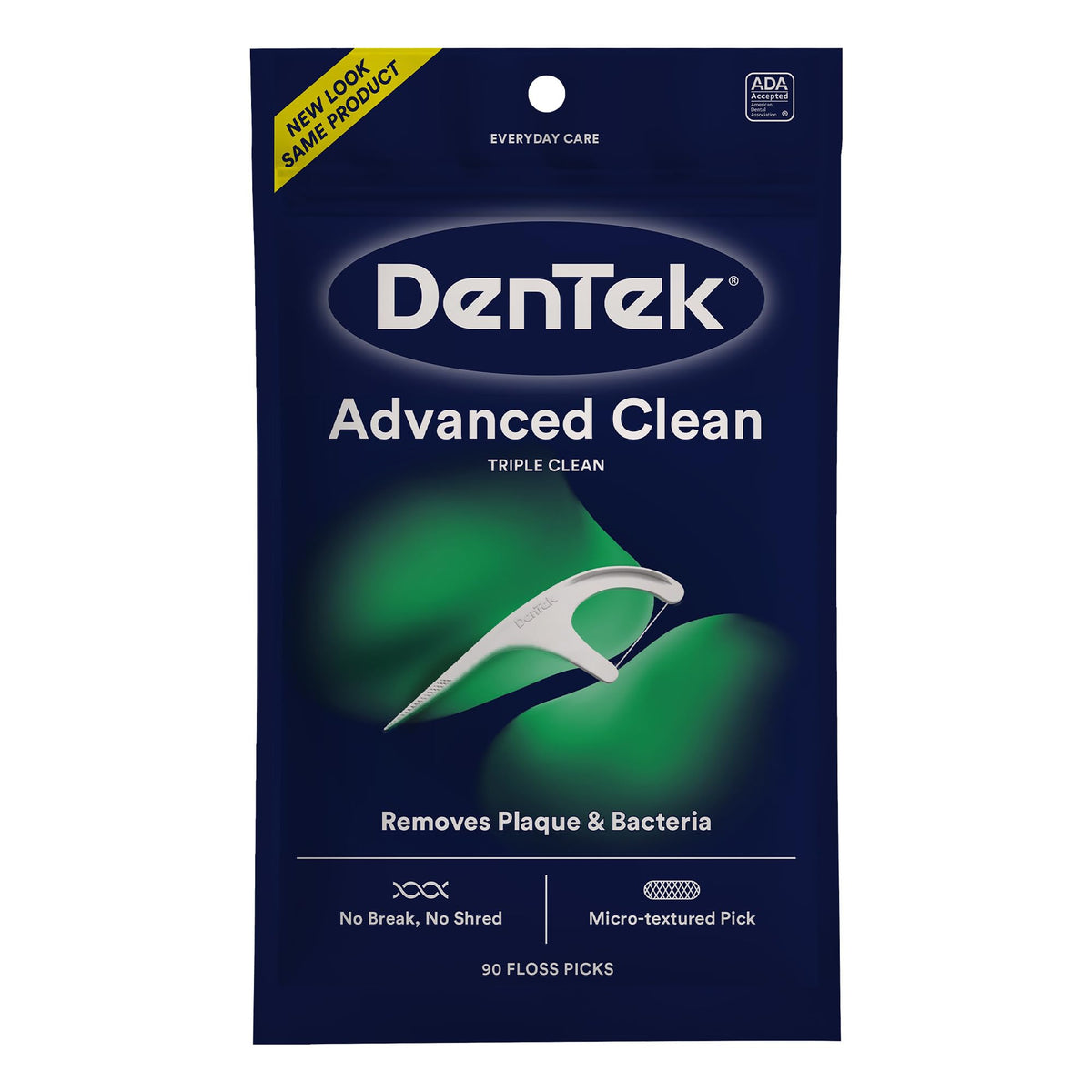 DenTek Floss Picks, Advanced Clean, Plaque Remover, 150 Count