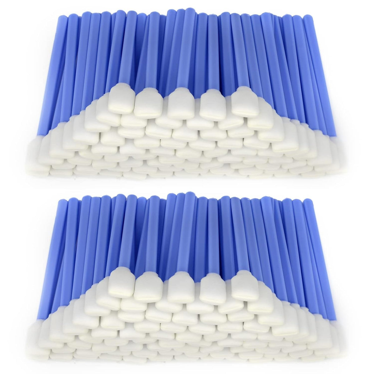 200pcs 5.11" Square Rectangle Foam Cleaning Swab Sticks (Blue)