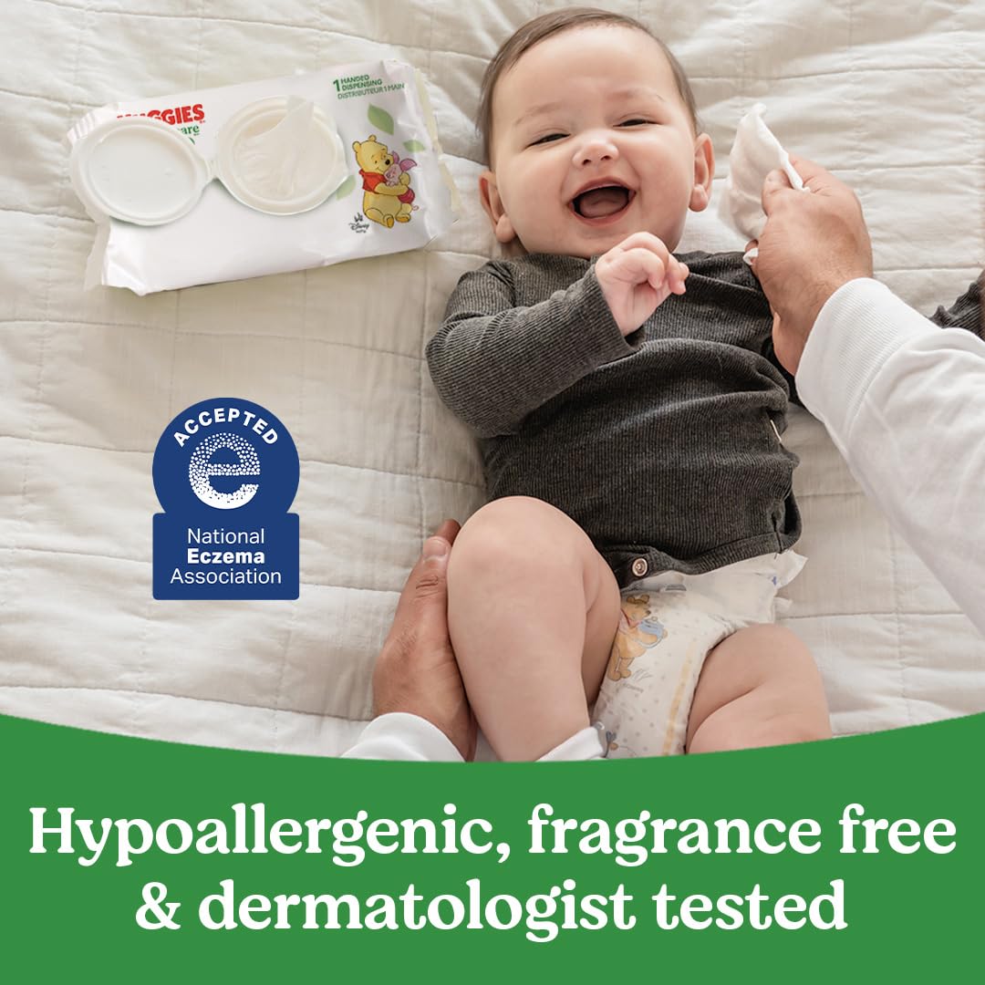 Huggies Natural Care Sensitive Baby Wipes, Unscented, 10 Packs, 560 Wipes