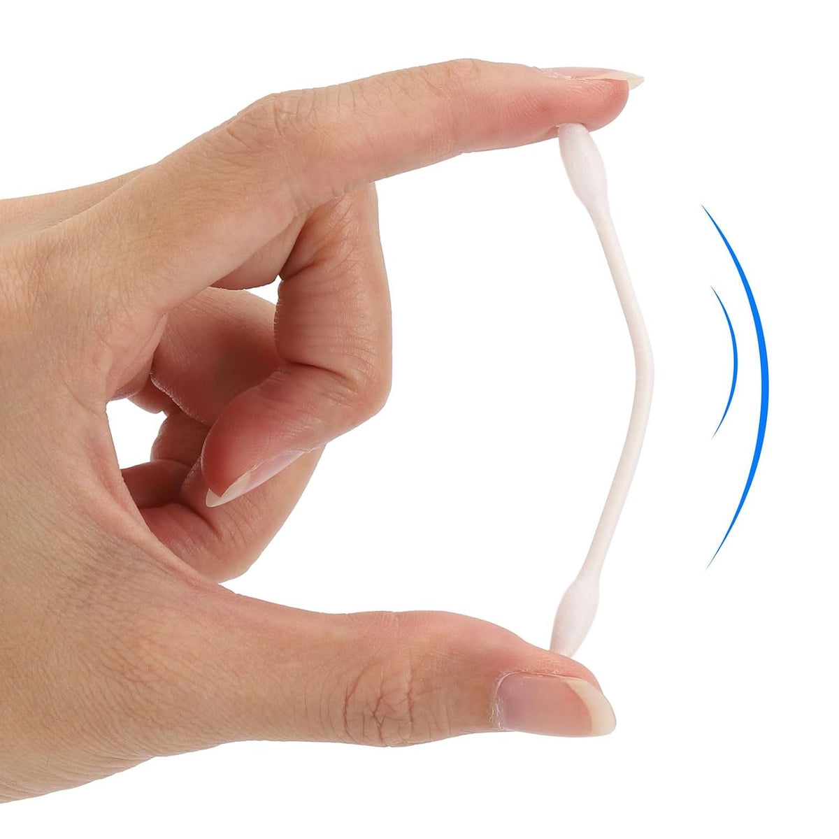 1200 Count 3" Pointed Cotton Swabs Double Precision Tip Cotton Buds with Paper Stick for Makeup