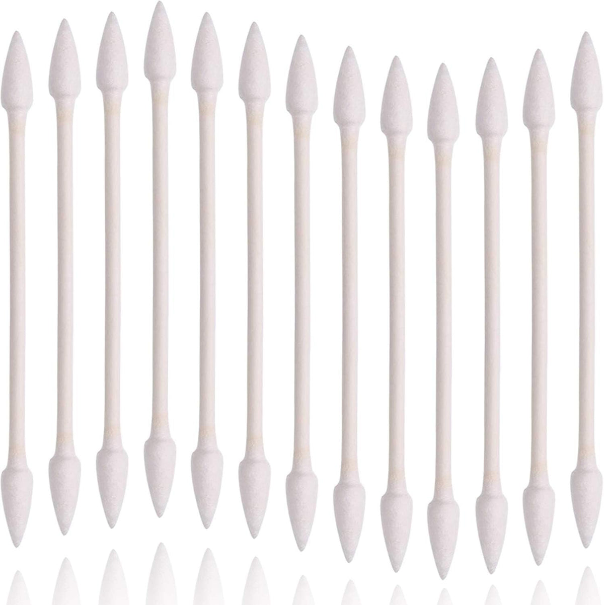 Precision Tip Cotton Swabs for Makeup,800 Count Double-Tipped Cotton Swabs with Paper Stick, 4 Packs, 200 Pieces 1 Pack (Pointed Shape)