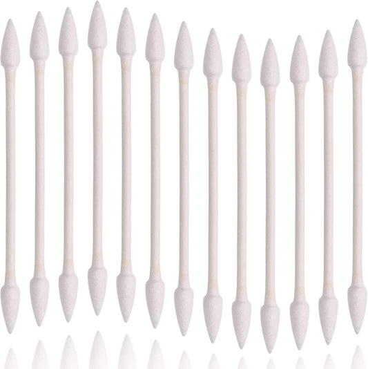 Precision Tip Cotton Swabs for Makeup,800 Count Double-Tipped Cotton Swabs with Paper Stick, 4 Packs, 200 Pieces 1 Pack (Pointed Shape)