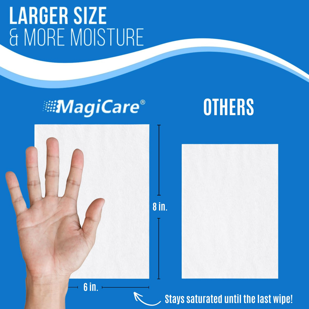 MagiCare 75% Large Alcohol Wipes (4-80ct pks, 320ct), Hand Sanitizer Wipes