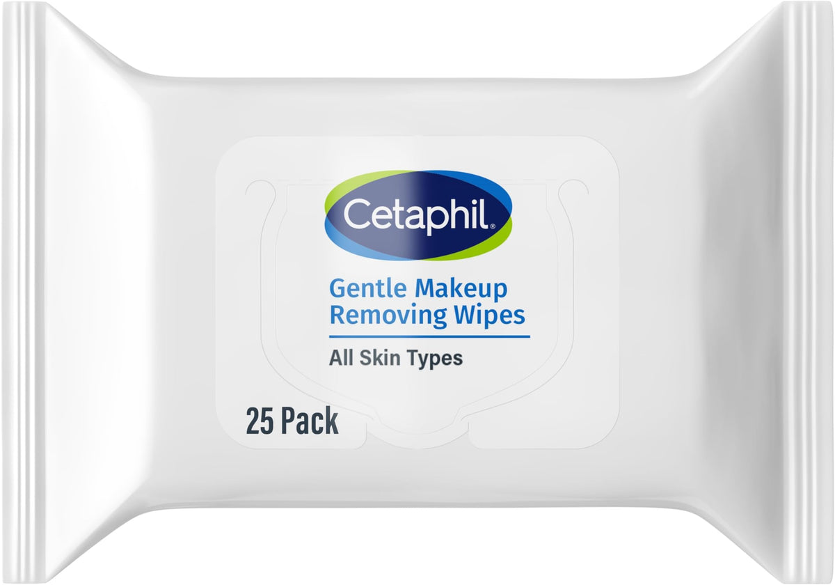 Cetaphil Cleansing Face & Body Wipes, Fragrance Free, 50ct, 2-Pack