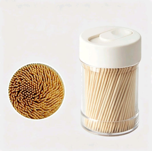 Premium Bamboo Toothpicks Bulk [400 Pcs] Splinter-Free Kitchen Toothpicks