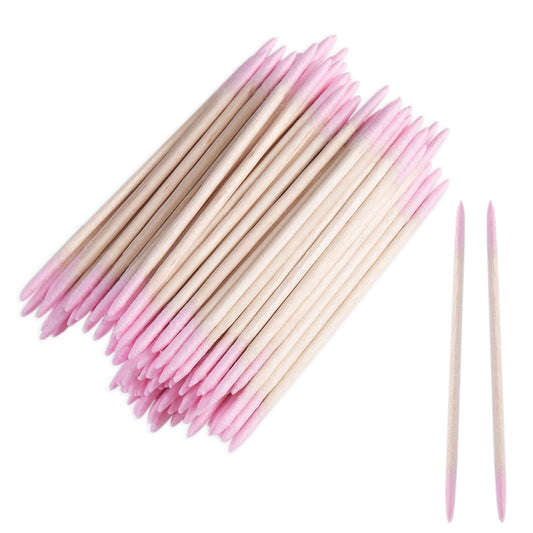 200pcs Pointed Tip Cotton Swabs with Wooden Sticks