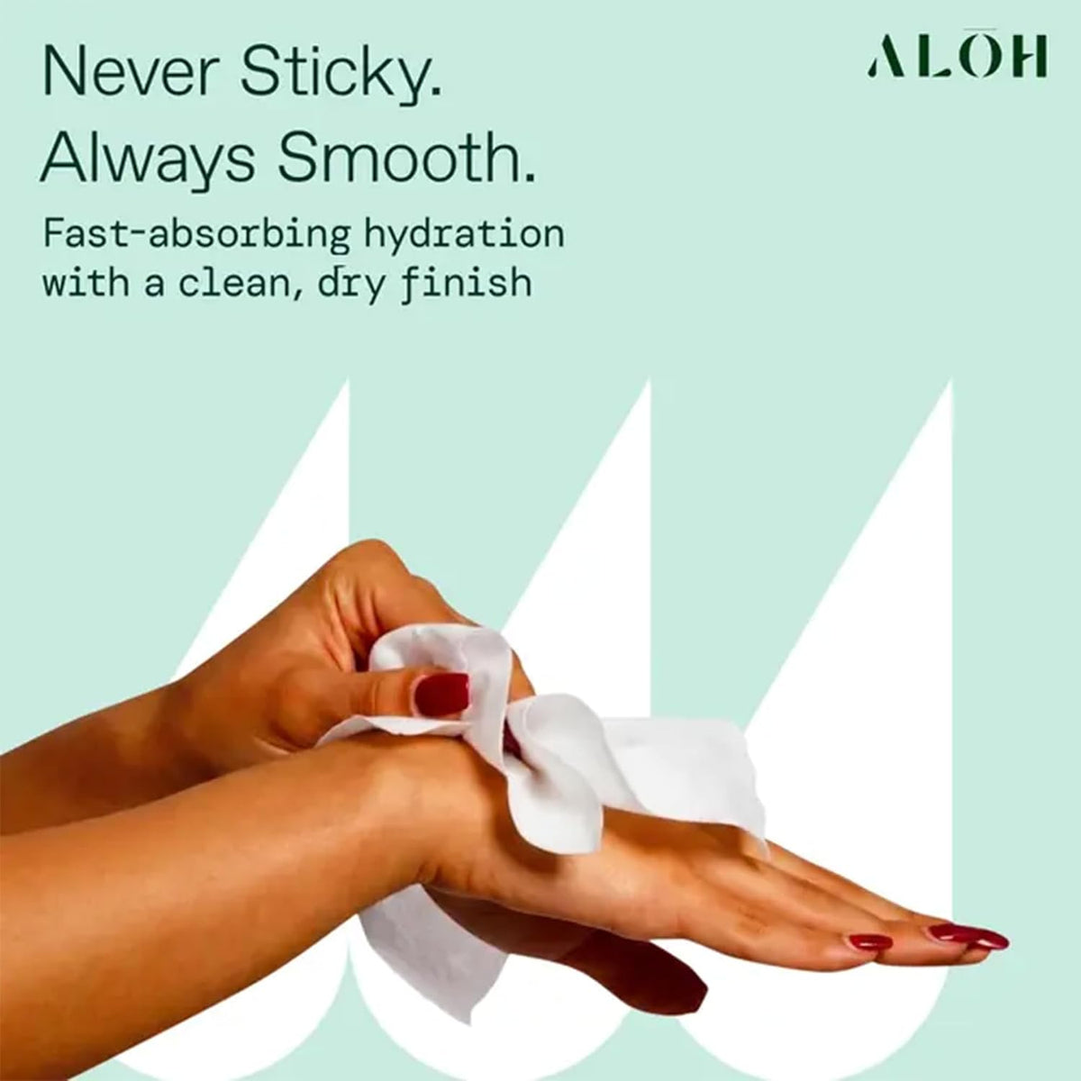ALŌH Peppermint Eucalyptus + Aloe Hand Sanitizer Wipes, Travel Size
