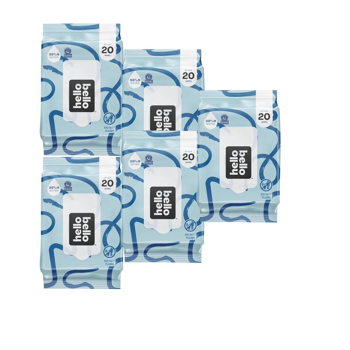 Hello Bello Premium Baby Wipes (Simply Sage) Fragrance-Free 12pk = 720ct