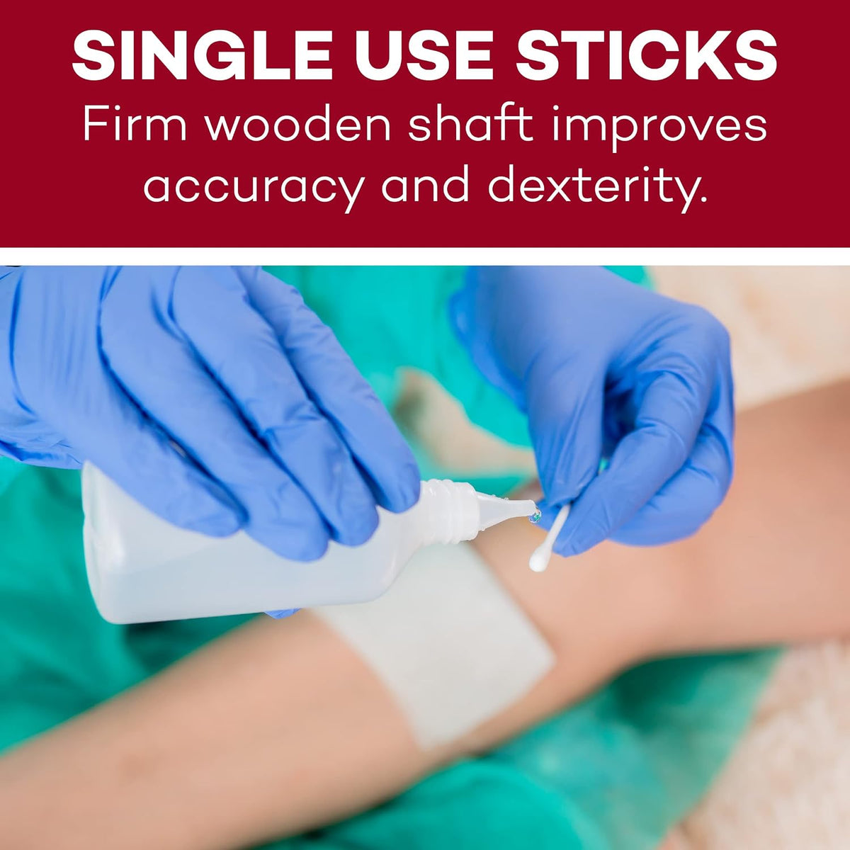Dealmed 6 in Sterile Cotton-Tipped Applicators - 200 Count