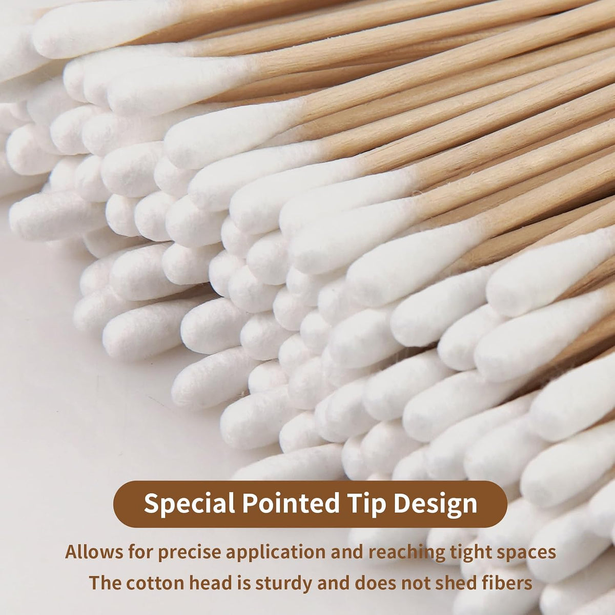 300PCS 6" Long Cotton Swabs with Wooden Sticks