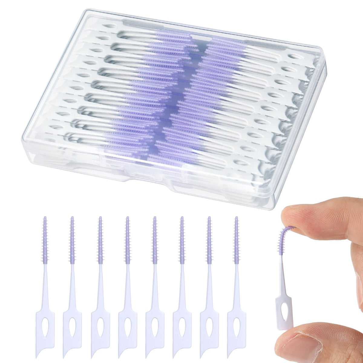 220 PCS Dental Floss Picks, Soft Toothpicks Brush for Teeth, Green