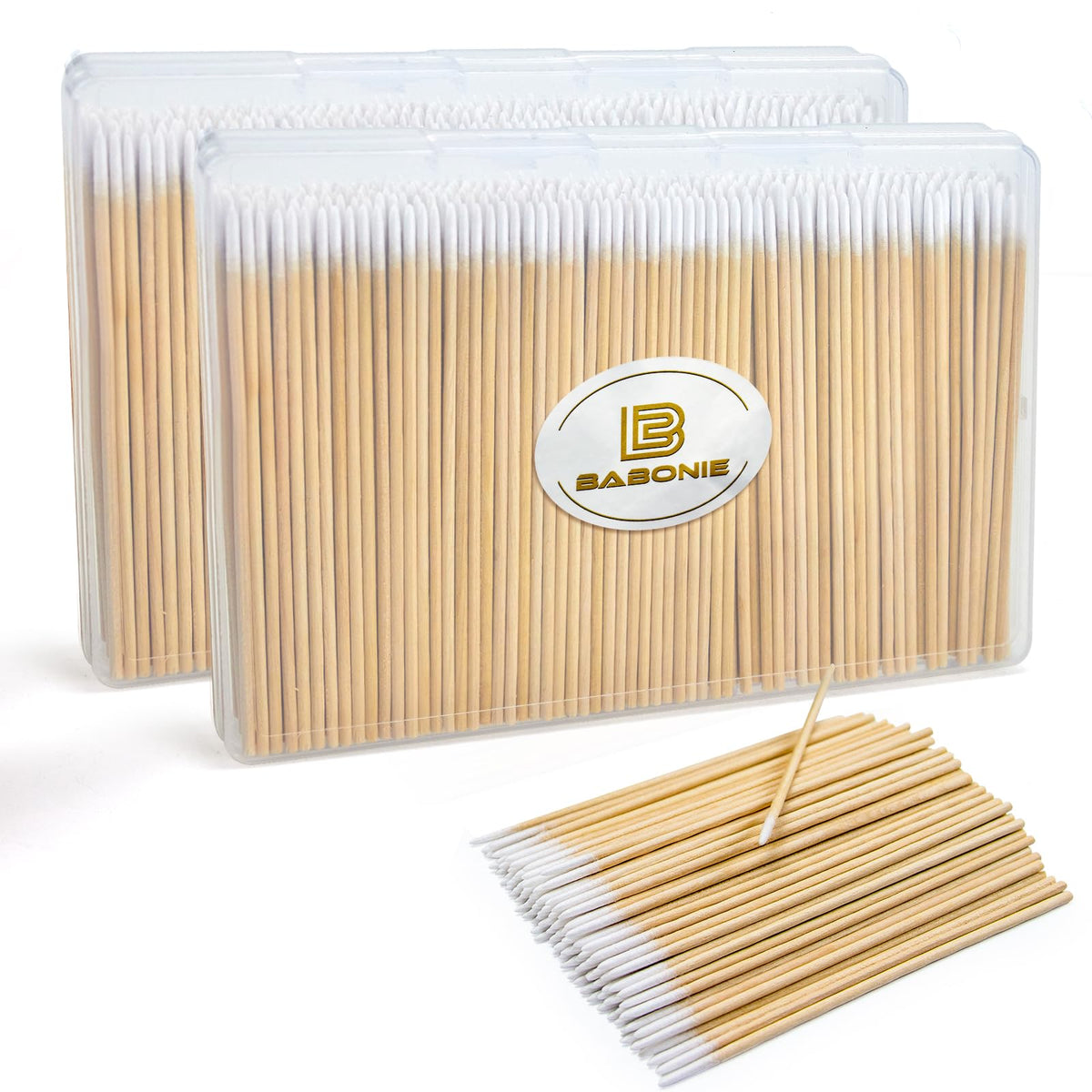 FSC Bamboo Pointed Cotton Swabs, 4-Inch Precision Micro Swabs 800PCS