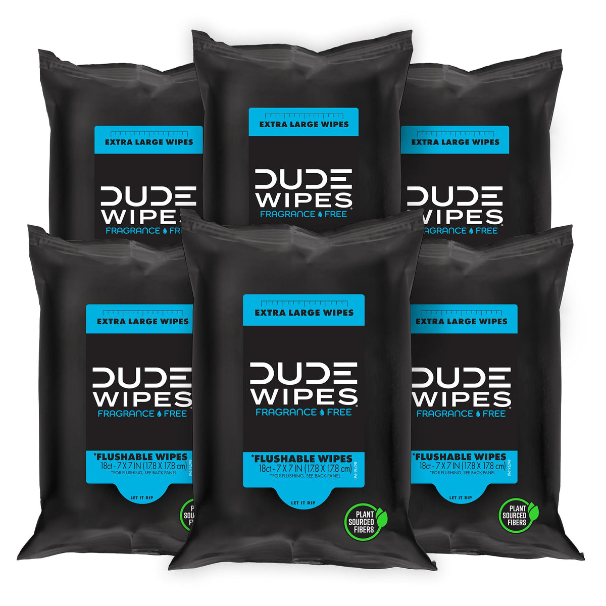 DUDE Wipes Mint Chill Adult Flushable Travel Wipes, Camping, 108 Count