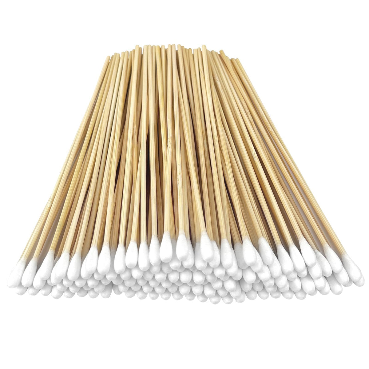 200 PCS Long Wooden Cotton Swabs, Cleaning Cotton Sticks with Wood Handle for Oil Makeup Gun Applicators, Eye Ears Eyeshadow Brush and Remover Tool, Cutips Buds for Baby and Home Accessories