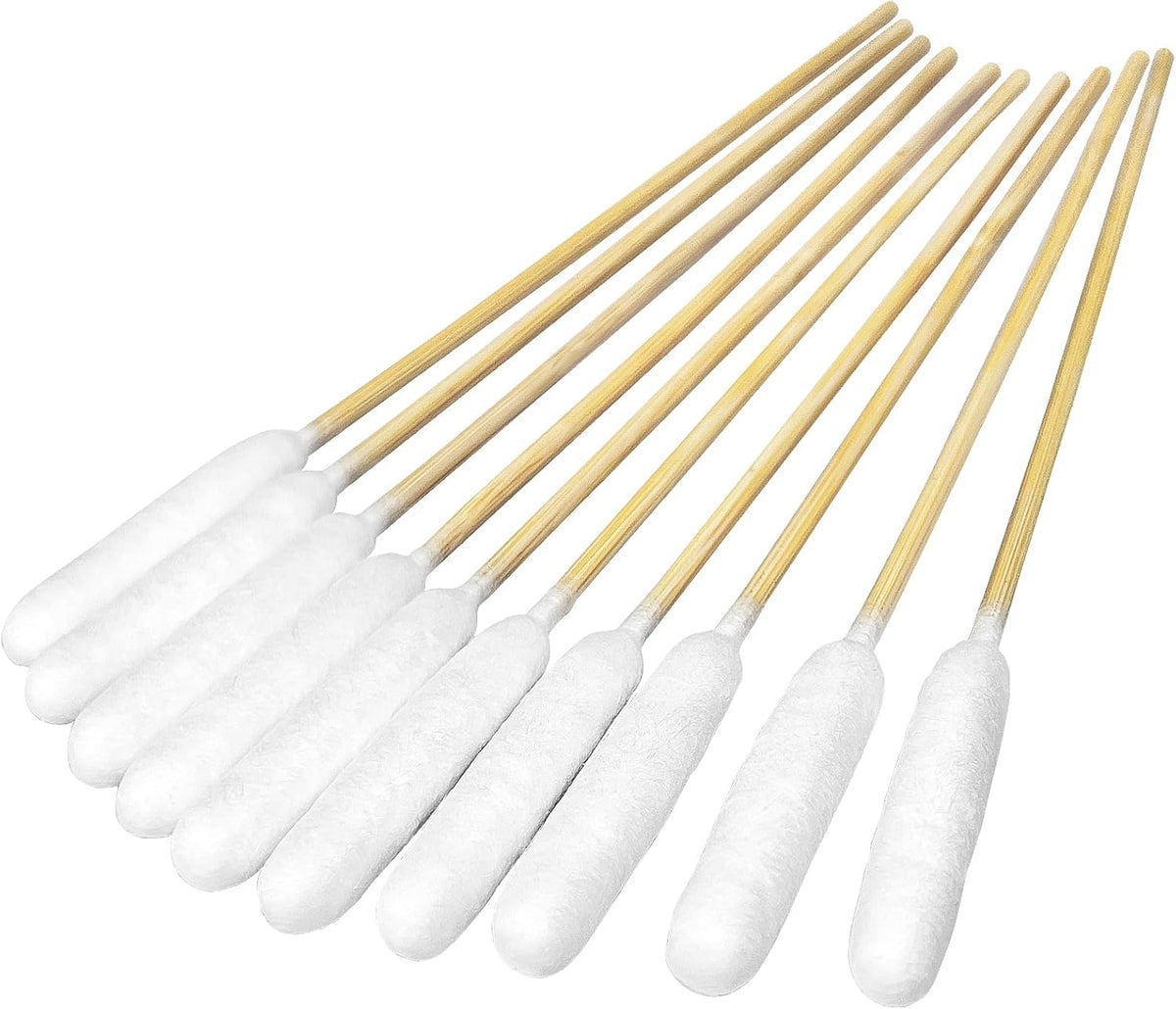 100 PCS Professional Dog Ear Cleaning Swabs - 6-inch Large Cotton Swabs