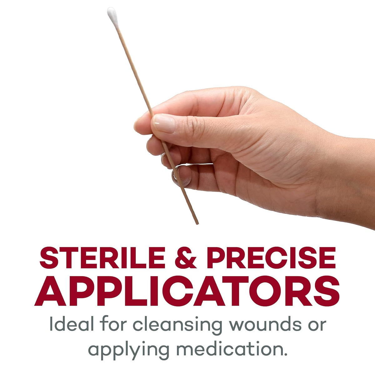 Dealmed 6 in Sterile Cotton-Tipped Applicators - 200 Count