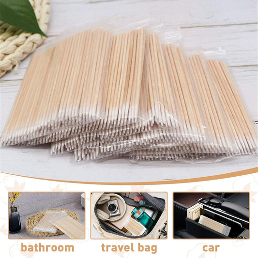 1000 Count Microblading Cotton Swab, Cotton Swabs Pointed Tip, Cotton Swabs Wood Sticks, Cotton Tipped Applicator, Tattoo Permanent Supplies (1000pcs)