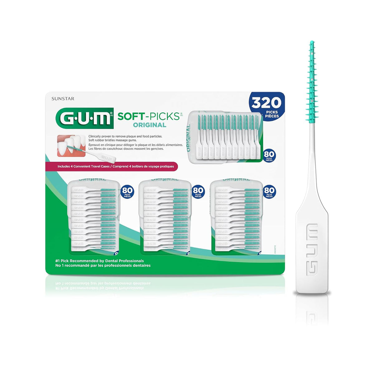 GUM Soft-Picks Original Interdental Picks, 320 Count